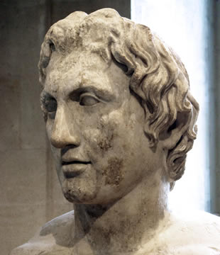 sculpture of a man's head