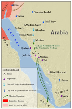 map of the area around the Red Sea