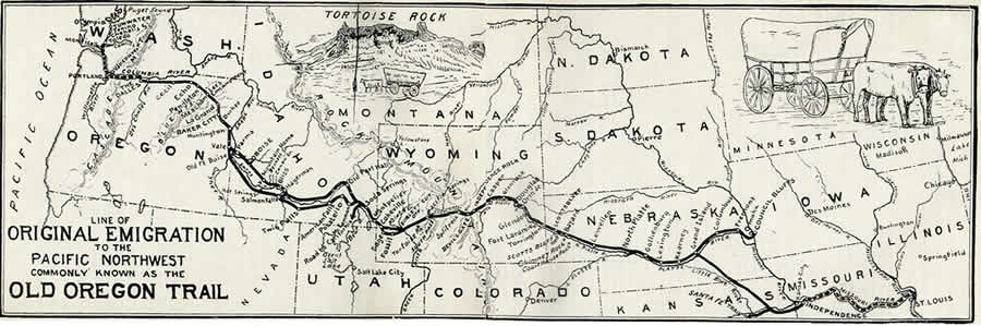 map of the northern US states