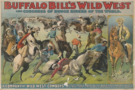 poster advertising Buffalo Bill’s Wild West show