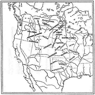 Map of Plains Indians