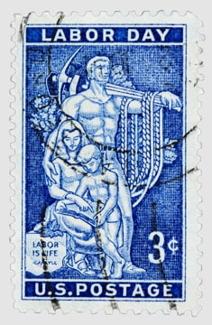 U.S. stamp celebrating Labor Day