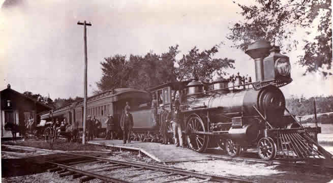 old photo of a train