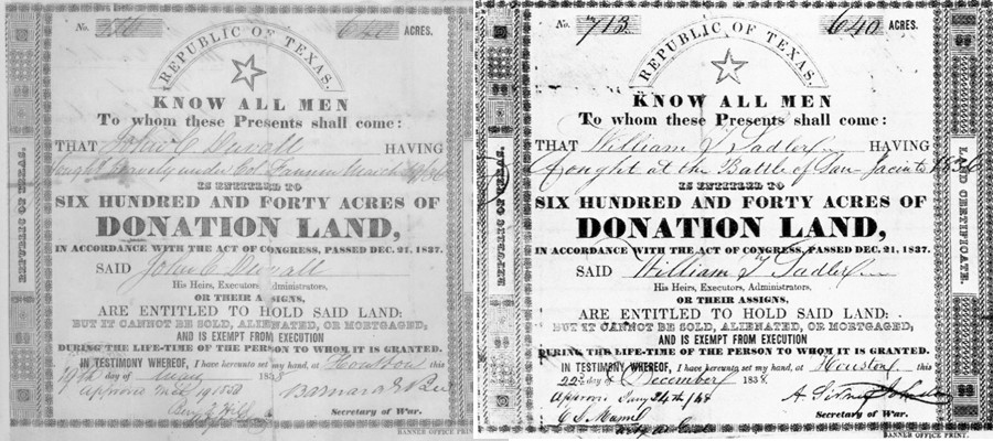 documents of donation land