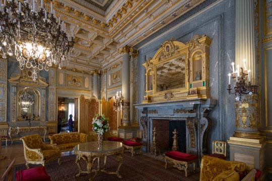 very ornately decorated room in a mansion