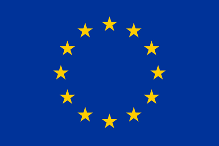 blue flag with many gold stars