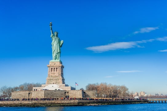 the Statue of Liberty in New York Harbor