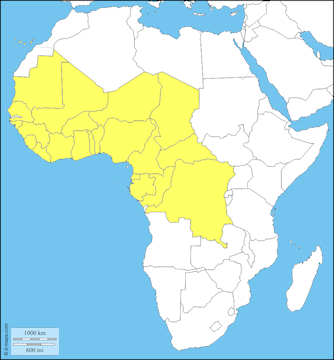 map of Africa