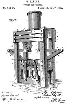 drawing of a farm machine of unknown size and purpose