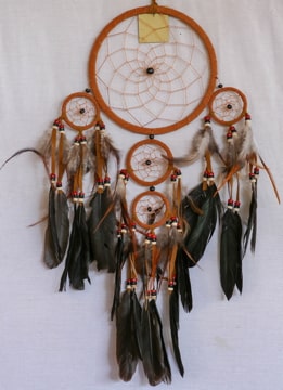 An image of an Indians made dream catcher