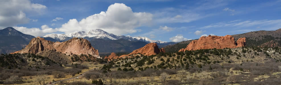 Pikes Peak in the Rocky Mountains, Colorado