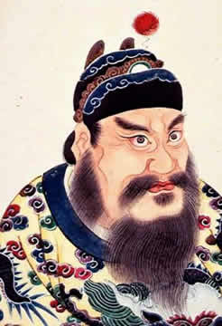 painting of a man's head