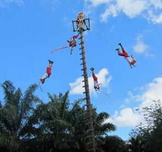 acrobats in the air
