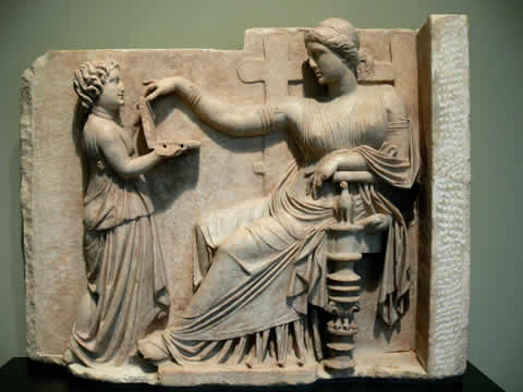 sculpture of two figures