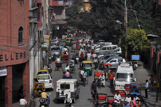 a crowded street