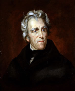 portrait of a U.S. President Andrew Jackson